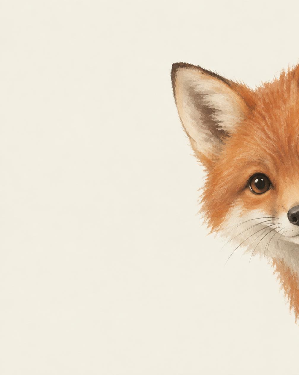 Peekaboo Fox reference artwork
