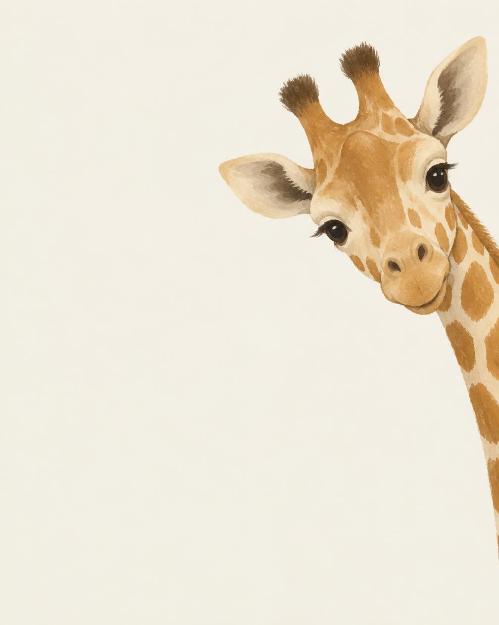 Peekaboo Giraffe reference artwork